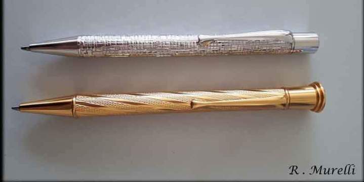 Stylos de luxe guillochés et assemblés Domont
