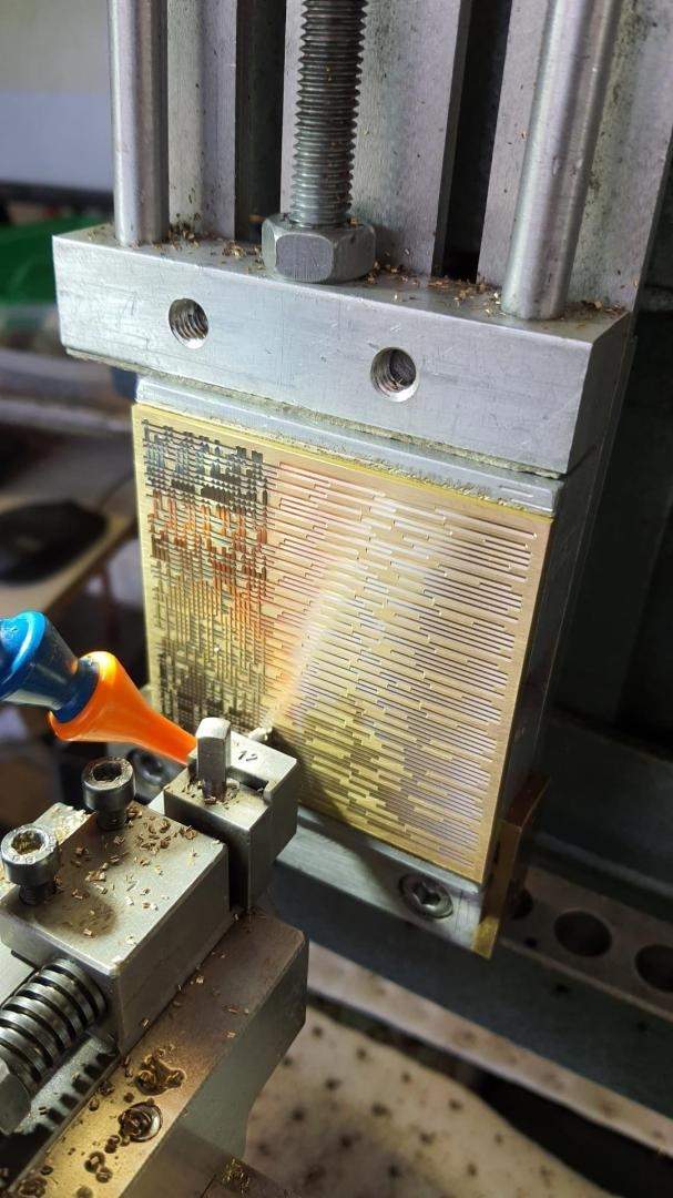 Guillochage surface en cours Domont